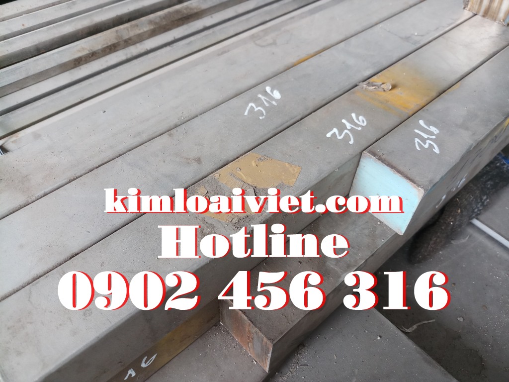 vuông đặc inox 304/316 cạnh 45x45mm
