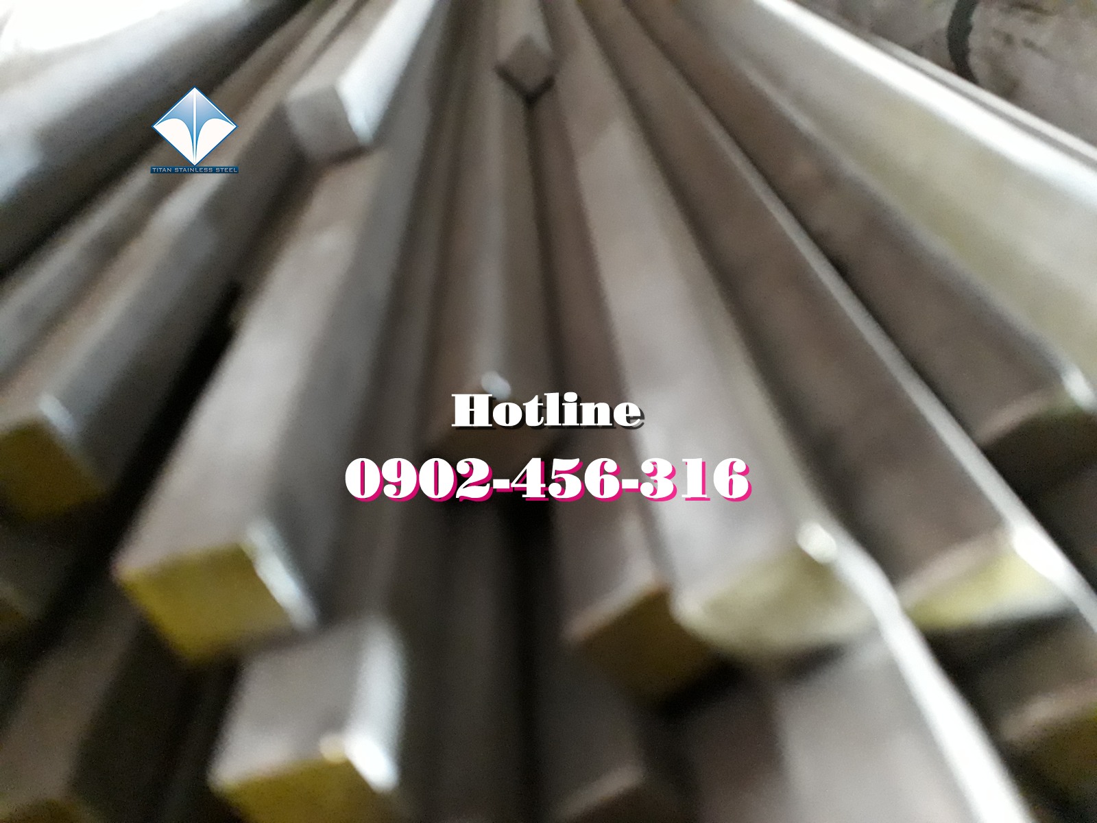 vuông đặc inox 304L cạnh 16x16mm