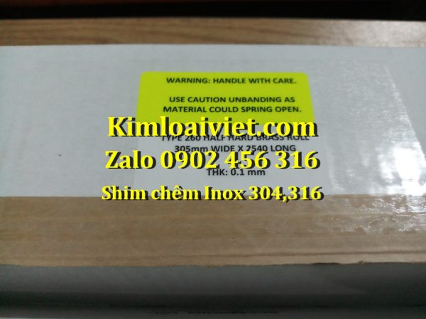 Shim chêm Inox 0.01mm
