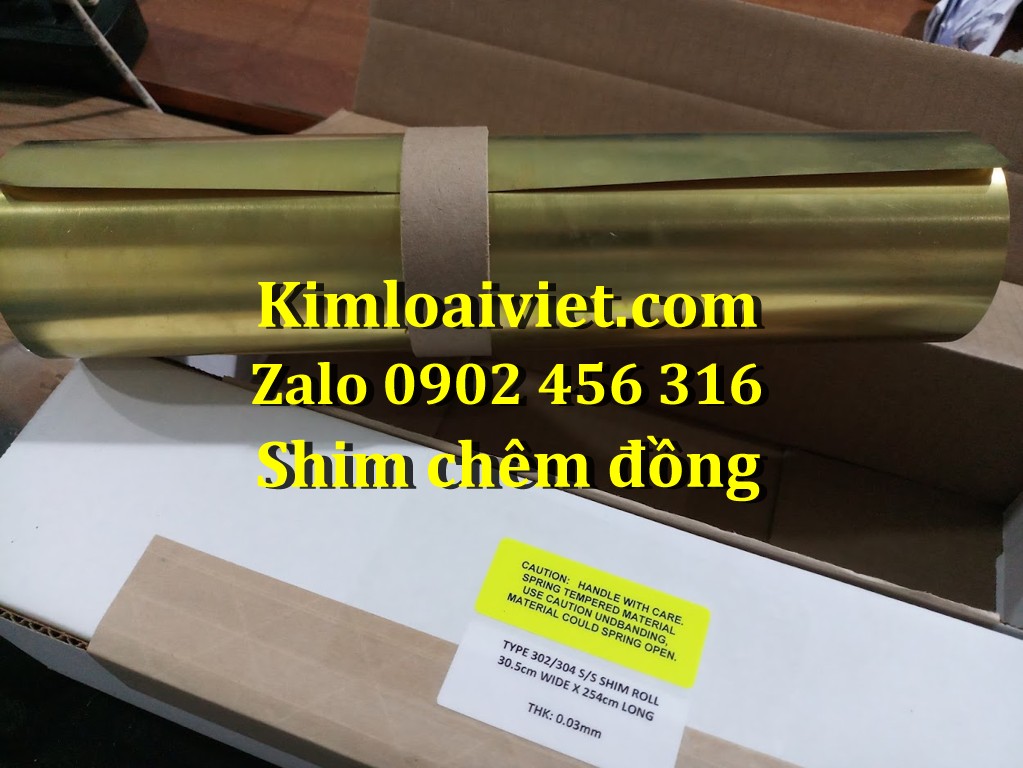 Shim chêm đồng 0.1mm