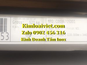 Inox 2083 Tấm 2.0mm