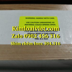 Shim chêm Inox 0.01mm